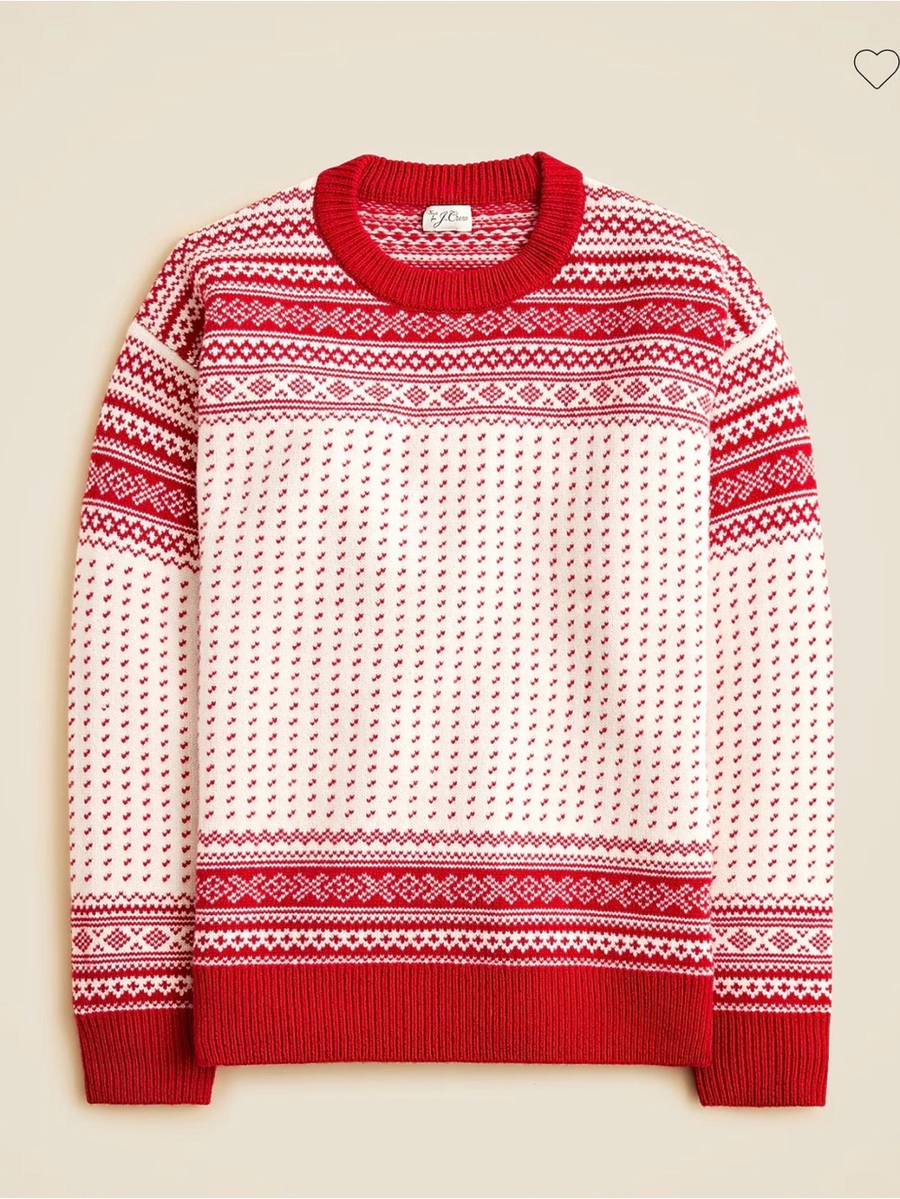 J Crew Wool Fair Isle Sweater